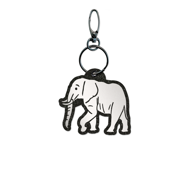 Reflexy Elefant im Seitenprofil Reflektoranhänger - FOTO